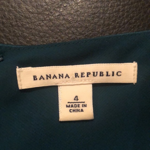 Banana Republic Silk Teal Sleeveless Dress - Picture 3 of 4
